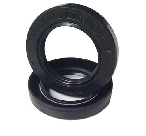 Dichtungsscheibe 2 Stück ID 12 mm NBR-Nitrilkautschuk-Wellendichtring TC-12*19/20/21/22/23/24/25/26/28/30/32/35*5/6/7/8/10 Nitril-Doppellippenöl Siegel Dichtungslippe ( Color : 2Pcs , Size : 12x28x7mm