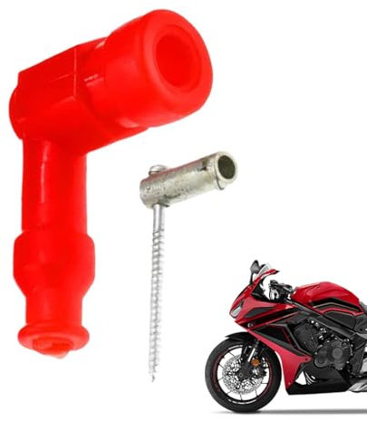 Motorrad-Zündkerzenstecker, Zündkerzenstecker | Wasserdichter Gummi-Zündkerzenstecker, Zündkerzenstecker - Ersatzteil, mehrfarbig, staubdicht, Motorradzubehör für Motorräder