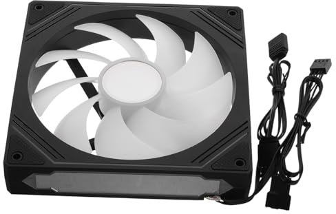 MOLUCKFU Argb Case Fan with Mirror Effect Rgb Cooling Fan for Desktop Pc Build Quiet Compatible with Motherboard Lighting