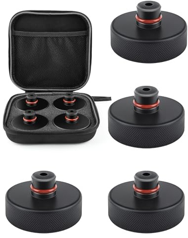 2025 Upgrade Lifting Jack Pad with Storage Box, gliship 4 Pcs Car Floor Jack Pad Adapter, Anti-Slip Design for Tesla Vehicles 2013 to 2025 Jack Stand Accessories for Tesla Model 3/Y/S/X