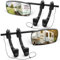 KAOLALI Caravan Towing Mirrors, 2 PCS Caravan Mirrors for Cars, Wing Mirror Extensions for Caravan, Universal Adjustable Towing Mirror, with Clamps & Rubber Straps, for Motorhome RV Vans