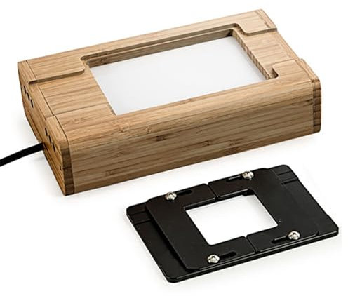 GZPKJ Visionneuse De Diapositives pour Diapositives Anciennes, Visionnage Éclairé par LED, Projecteur De Diapositives, 3 Niveaux De Réglage De La Luminosité, Positionnement Précis