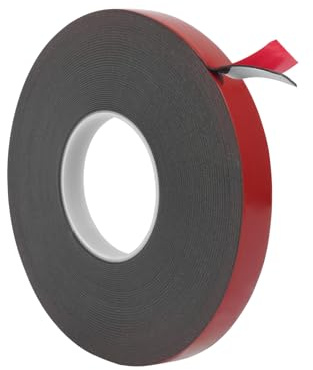 SANLI TAPE Ruban adhésif double face extra fort - Ruban adhésif multifonction - Étanche - Résistant aux hautes températures - Ruban adhésif double face - 12 mm x 10 m