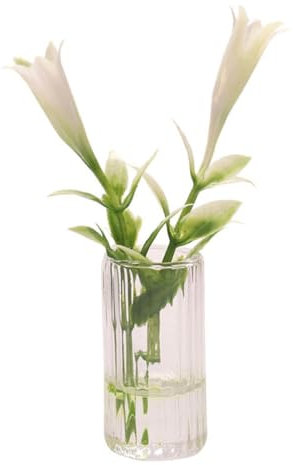 Garneck Giglio in Miniatura Vaso Per Fiori Da Giardino Delle Fate Pianta Da Appartamento in Resina in Miniatura