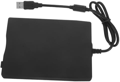 Veemoon Disquete Externa USB para PC y Portátil, Lector 3.5 Pulgadas | ABS Negro, Plug And Play, Lectura y Transferencia de Datos, Compatibilidad Múltiple, Diseño Ligero