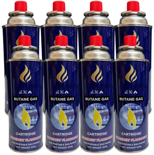 BUTANE Adjustable GAS BOTTLES CANISTER CAMPING HEATER COOKER BBQ WEED BURNER (8)