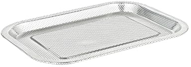 Four Plaque de Cuisson Perforée Plaque Patisserie Acier Inox 304 Plaque Rectangulaire Plate pour MIni Four Cuisson Homogène et Croustillante - 20cm 30cm (20 * 27cm)