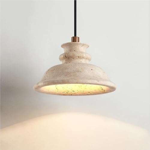 Lampada a Sospensione Moderna in Pietra Ale, Grande, Stile Fattoria, lampadario Rustico Industriale con Attacco G9 per Isola Cucina, Sala da Pranzo, Camera da Letto, Bagno, corridoio