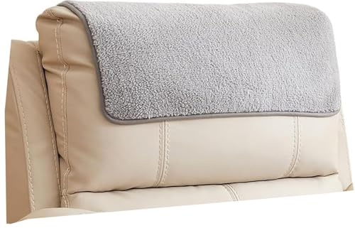 ILiemao Sofa Armlehnenbezüge Couch Kopfstützenbezug Armlehnenschonerfür Armkappen Schonbezüge Sessel Relaxsessel Armbezug Kopfstützenschutz Sitzbezug Kopfschutz Überzug(Grau,Headrest 1pc)
