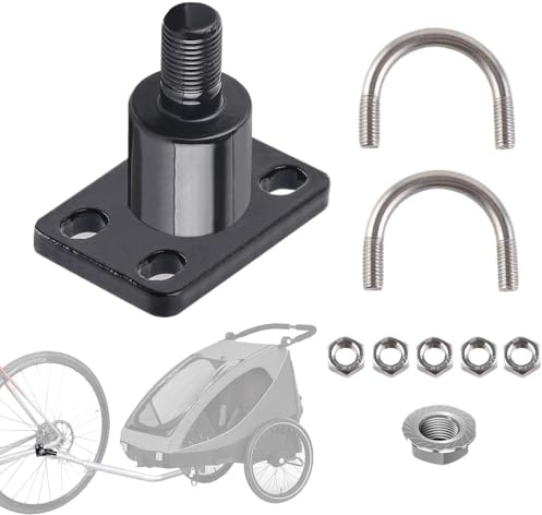 Kanoauo Fahrradanhänger-Kupplung - Fahrrad-Anhängerkupplungsadapter - Fahrradanhänger-Kupplung | für Garage, Outdoor, Roadtrip, Camping, Einkaufen, Urlaub, Pendeln, Kinderwagen