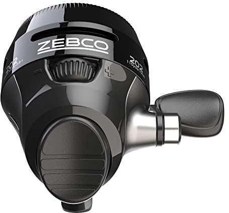 Zebco Carrete de Spincast de Agua Dulce 202, relación de Engranaje 2.8:1, tasa de recuperación de 15 Pulgadas, Mano Derecha, en Caja (202MBK.BX3)
