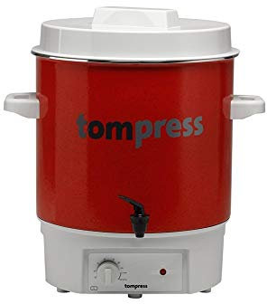 Stérilisateur émaillé électrique à robinet Tom Press pour café vin chaud et conserves - TOM PRESS