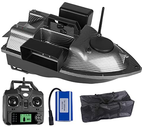 LANGSHI Angelköder-Boot RC Boot 500M Entfernung GPS Köder-Boot GPS Postion Auto Cruise Fernbedienung Angelköder-Boot Mit Doppel Motors,5200mAh