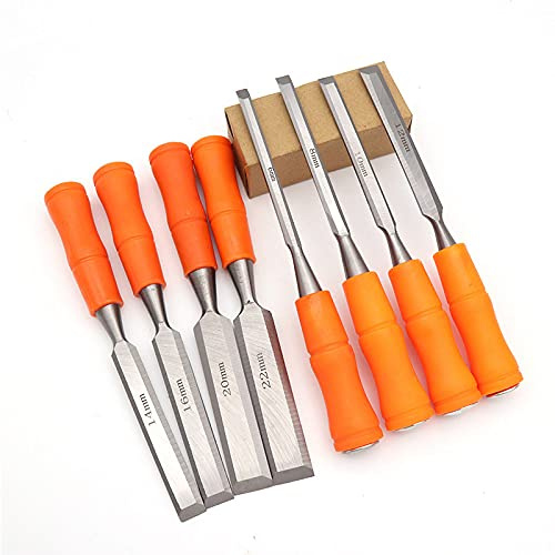 1 Uds, Cincel plano para tallar madera, 6 mm ~ 24 mm, cuchillo de tallado para carpintero de trabajo de grabado en madera, gadget de bricolaje, herramientas de carpintería, cincel plano, 20