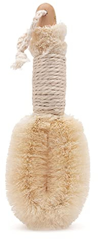 Körperpflege Duschbürste Natürliche Sisalbürste Bad Körperbürste Duschpeeling Bürste Körperpflege Reinigungsbürste mit Holzbürste Verbesserung der Durchblutung Peeling (Type B)