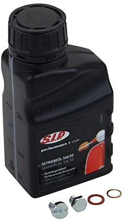 SAE 30 Huile de transmission 250 ml + vis à huile + joint compatible avec Piaggio Vespa PK 50 V 50 N