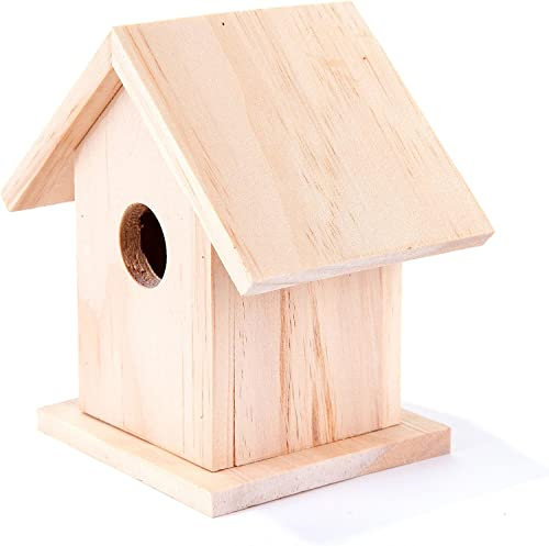 Unibos Aggloz | Kids Craft Kits for Kids DIY Bird House | Gifts for Kids Birthday | Paint Build Your Own Bird House | Crafts for Children to Build and Paint Birdhouse | Paint Nest Box | Certified