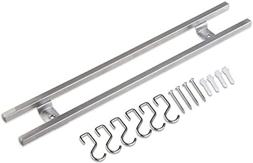 VIXPET Porte-Couteau Magnétique en Acier Inoxydable Support De Rangement pour Couteaux Peu Encombrant Barre De Couteaux Murale pour Cuisine avec Crochets (40 Cm)