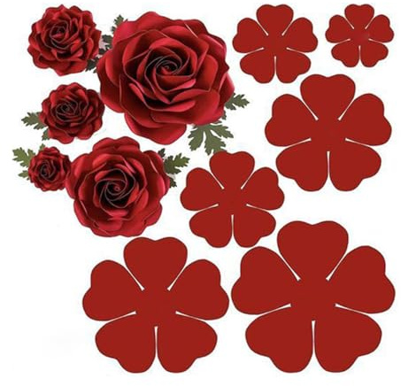 3D Rose Flower Metal Die Cuts, Wedding Leaf Cutting Dies for DIY Scrapbooking, Card Making