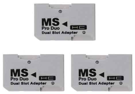3X Card Reader Micro-SD TF to MS Pro Card Adapter Single Dual Slots for PSP Gamepad for PSP