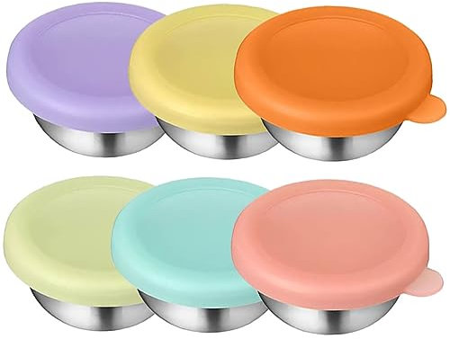 Cabilock Ensemble De Contenants À Condiments En Acier Inoxydable Avec Joint En Silicone Pour Vinaigrette Pour Usage Domestique Ou Au Restaurant