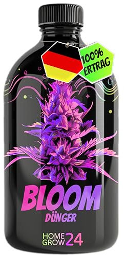 HOMEGROW24 Cannabis Dünger - BLÜTE Dünger I Flüssig NPK Pflanzendünger für Indoor, Outdoor & Autoflower und Growbox geeignetes Hanf Dünger Anbau Set