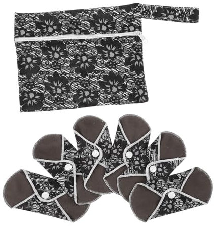 BCOATH Wiederverwendbare Stoffbinden 6 Stück Waschbare Damenbinden Mit Druckknopf Auslaufsichere Periodenbinden Für Leichte Inkontinenz Und Wochenbett Umweltfreundlich Mehrfarbig