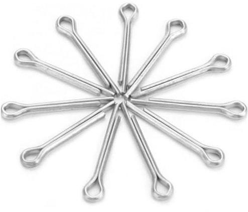 FUNOMOCYA 150stücke Federverschluss Aus Edelstahl Befestigungsclip Mit Mechanische Anhängerkupplung Federstift Für Gewindeverbindung Befestigungsstift in Silber Langlebig Und
