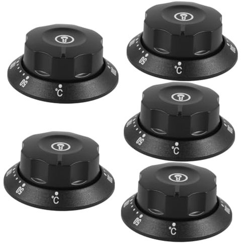 Gatuida 5stücke Temperature Control Knob Für Öfen Universeller Thermostat-ersatzknopf Für Elektro Und Gasgeräte Langlebig Einfach Zu Bedienen Für