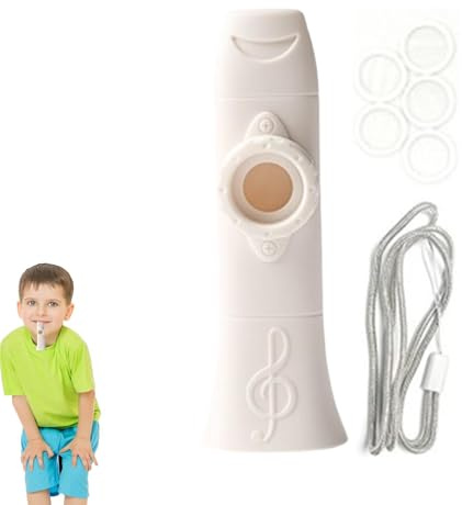 Kazoo Instrument für Erwachsene, mattiertes lautes Musikinstrument, weißes Musikinstrument, benutzerfreundliches Kazoo für Musikliebhaber, Kinder, Erwachsene