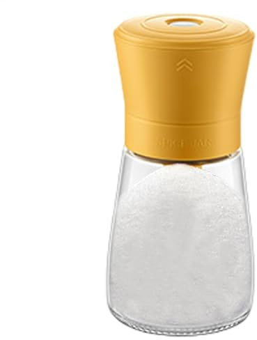 distributore di pepe - Shaker di bottiglie di condimento vuote | Shaker di bottiglie di zucchero con coperchio | Puller di controllo della porzione di controllo preciso con coperchio |