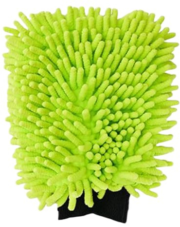 Guanto da bagno in microfibra per auto, morbido corallo, per la cura dei mobili, design 3 in 1, altamente assorbente, antigraffio, con elastico in vita, per la pulizia 'auto, durevole, lavabile in
