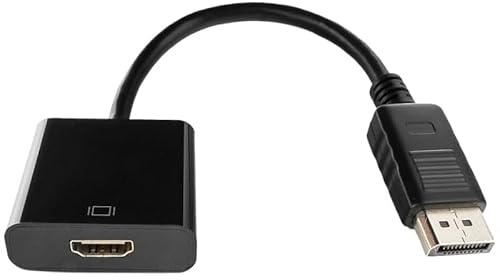 glowster Högkvalitativ DisplayPort (M) till HDMI (H) adapter, stöd för ljud och video, perfekt för anslutning av enheter till skärmar och TV-apparater.