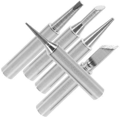 Holibanna Puntas De Soldador Para Estación De Soldadura 900m Juego De 5 Piezas De Hierro Acabado Brillante (b i k 2.4d 3c) Accesorio Para Reparaciones Electrónicas y Bricolaje