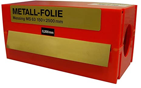 Rouleau de cerclage calibré 2,5 m x 150 mm en laiton, idéal pour le maintien, l'emballage et le renforcement des structures.