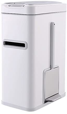 WEYFH Papelera de Acero Inoxidable para Interiores. Abatible. Ideal para papeleras Grandes, Salas de Estar, pasillos y baños.