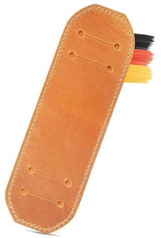 Thielemann Schulterpolster aus Leder für Tragegurt bis 3 cm Breite, Gurtpolster für Schultergurt, Antirutsch Polster für Rucksack, Umhängetasche, Aktentasche Schulterriemen Pad