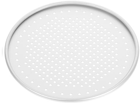 DOITOOL Plaque à Pizza Ronde Perforée en Alliage D'aluminium 21,7 Cm Moule à Pâtisserie Résistant à L'usure pour Cuisson Homogène au Four, Plat à Pizza Ménager Multifonction, Ustensile
