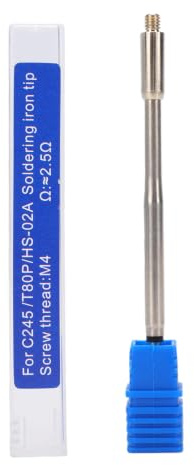 Xiuganpo Punta Riscaldante per Saldatore, Set di Inserti Termici Versatili per Strumenti per Inserti Termici per Saldatori HS 02A C245, per Dadi Zigrinati in Ottone con 7 in Ottone per Parti