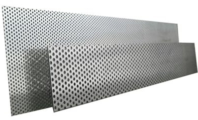 2mm Aluminium Lochblech Rv 5-8, Fenstergitter Alu-Lochblech Zuschnitte eins. Folie 500x1000
