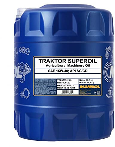 1 x 20L MANNOL Traktor Superoil API CD/Universal-oel fuer aeltere Fahrzeuge