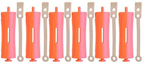 Hair Rollers with Rubber Band, Salon Standard Wave Rods Heat Perm Curling Hair Clip Curlers DIY Hairdressing Tool for Girls Women(SH-10)
