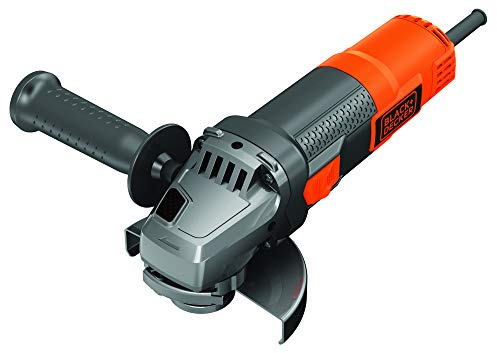 Black+Decker Mini-Amoladora 900 W, Black, 5 discos 125 mm