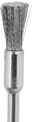 15pcs Acero 3mm Diámetro del vástago Cepillo de alambre Herramienta de pulido para metal, madera, limpieza de superficies de piedra(3 * 5mm)
