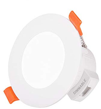 ENUOTEK Mini Luce Faretto a LED da Spot Incasso Soffitto Dimmerabile 5W IP44 Diametro Buco 65-80MM 450Lm CCT Luce Calda o Fredda Regolabile per Bagno e Cucina Lot di 1