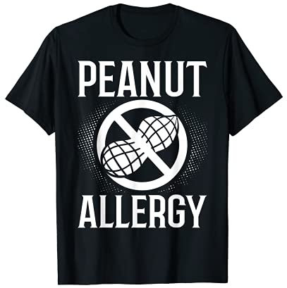 Test de signe d'allergie aux arachides Noix allergiques T-Shirt