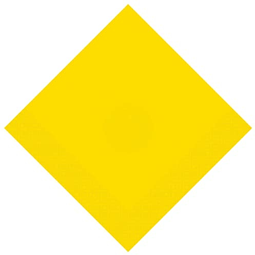 WedDecor Lot de 20 Serviettes en Papier carrées jetables - 16,5 x 16,5 cm - Parfaites pour Un Anniversaire, Une fête prénatale, Un Barbecue, Un Mariage et des événements de Noël, Jaune Fluo