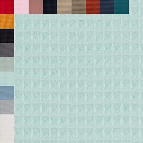 Swafing Nelson Waffelpiqué unifarben Coupon (hellmint, 0,5m) (260) - 18