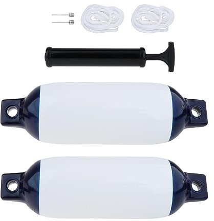 rockible Bootsfender, Aufblasbarer Marine Bootsstoßfänger, Bootszubehör, Marine Bootsfender, Dock Stoßstange für Sportboote, Zum Andocken von Bassbooten, 2Set Bootsfender