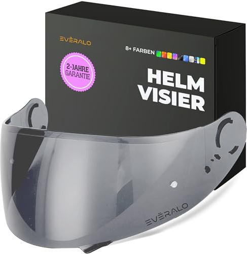 Everalo Helm Visier für Shoei Gt Air - Gt Air 2 - Neotec - Opticson - Cns 1 | Exklusive Ersatzscheibe für Shoei Helme, kompatibel mit Original-Antifog-Folie